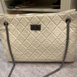 White Chanel bag